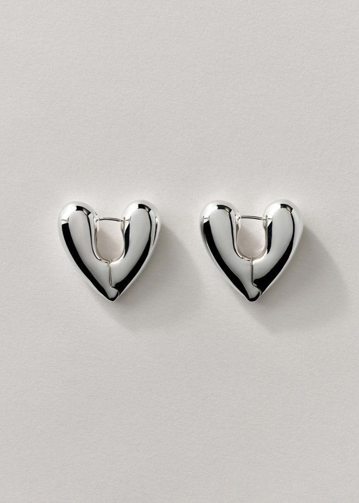 Large Heart Hoops