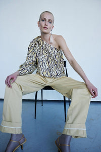 Great Escape One Shoulder Top in Cat