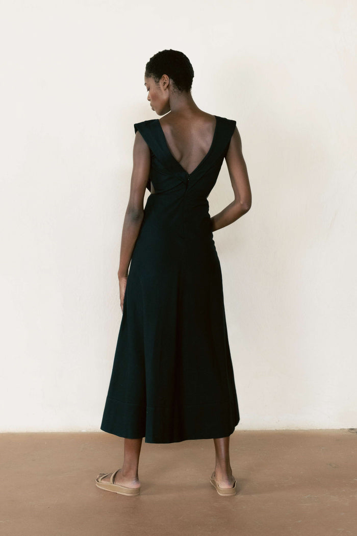 Belen Dress in Noir
