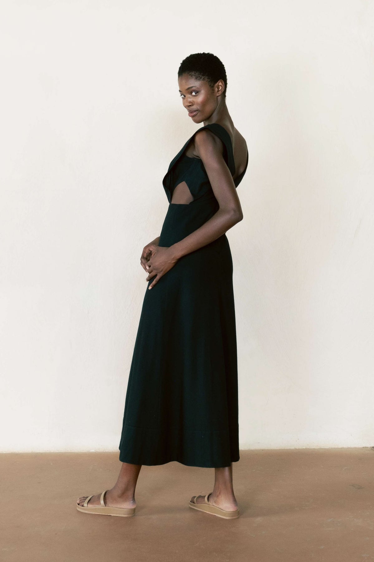 Belen Dress in Noir