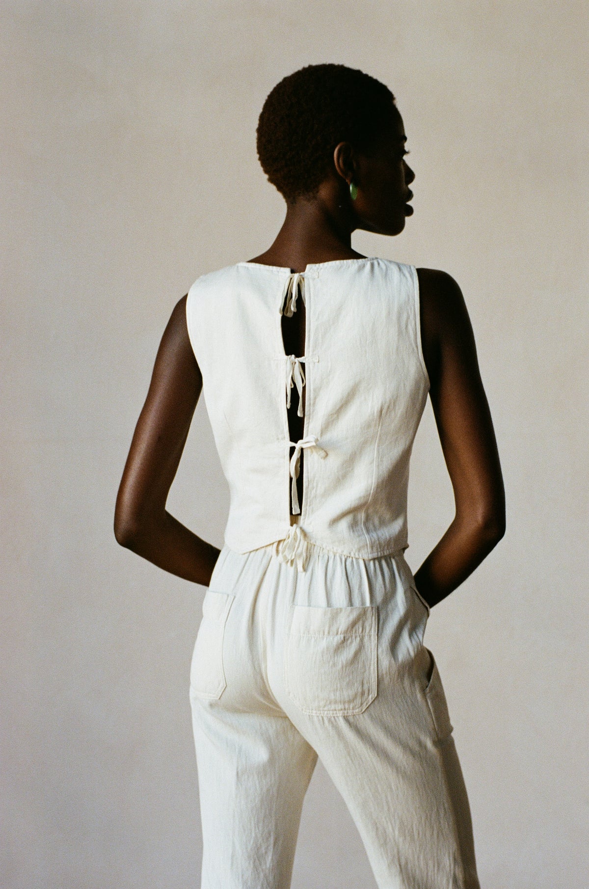 Maria Stanley Farra Vest in Bone