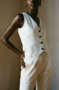 Maria Stanley Farra Vest in Bone