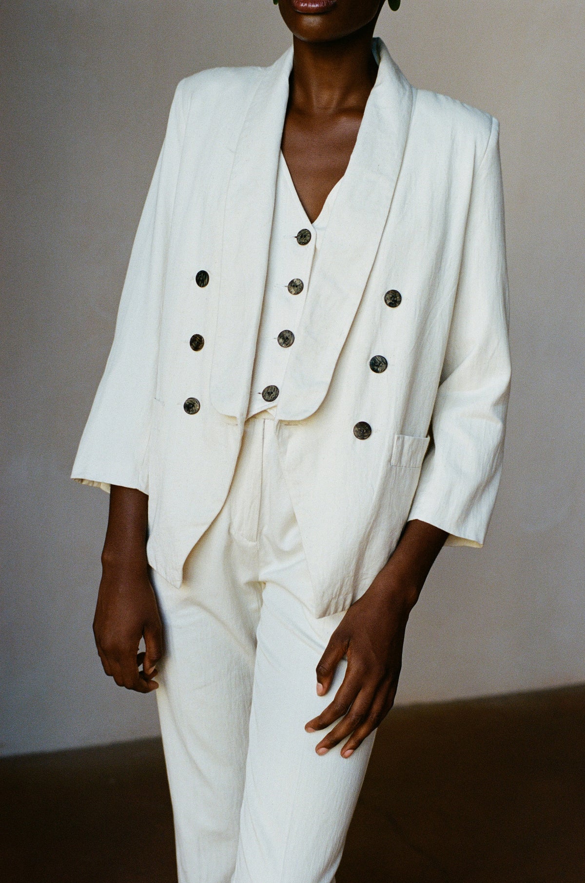 Maximo Blazer in Bone