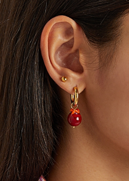 Mini Pomegranate Earrings