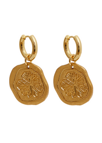Lemon Slice Gold Earrings