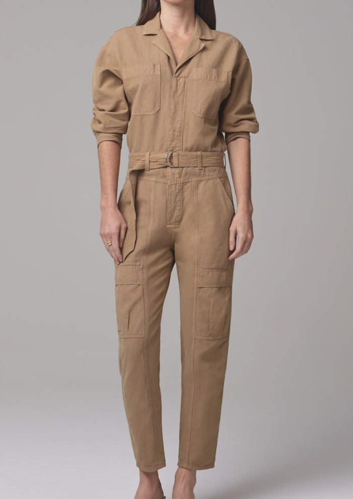 Willa Jumpsuit in Brown Sugar