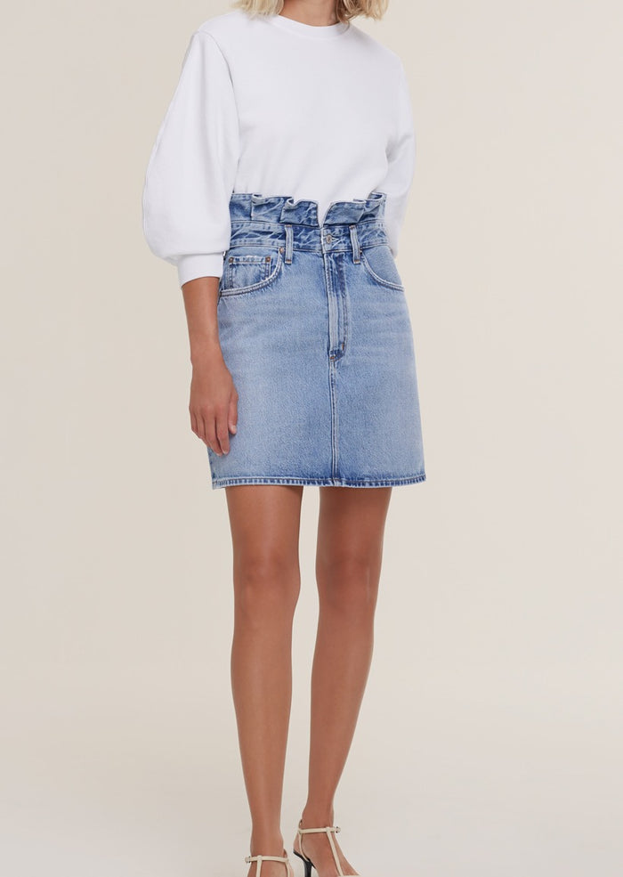 Lettuce Waistband Skirt in Revival