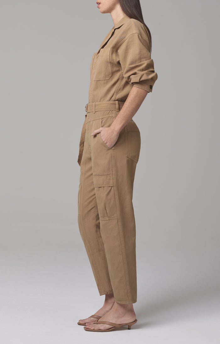 Willa Jumpsuit in Brown Sugar