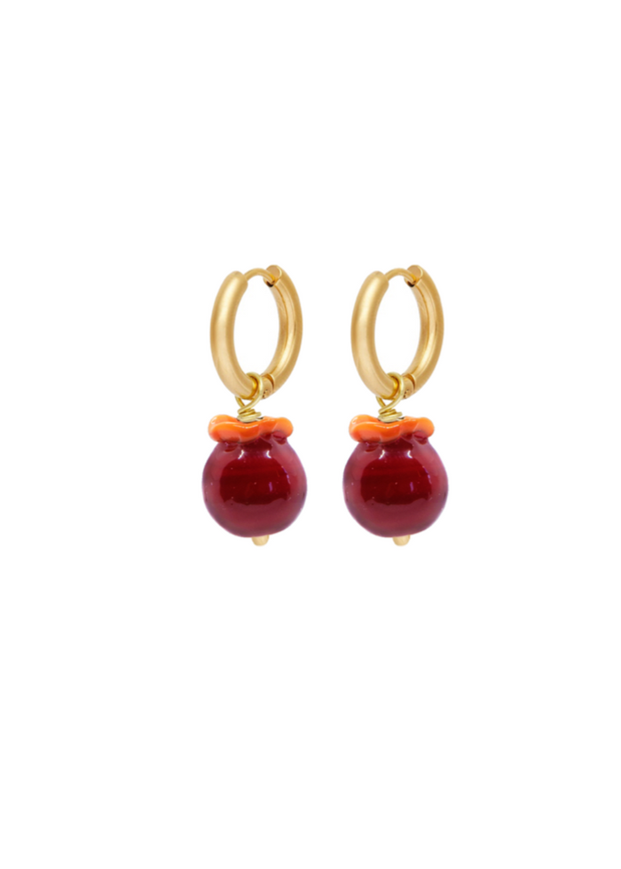 Mini Pomegranate Earrings