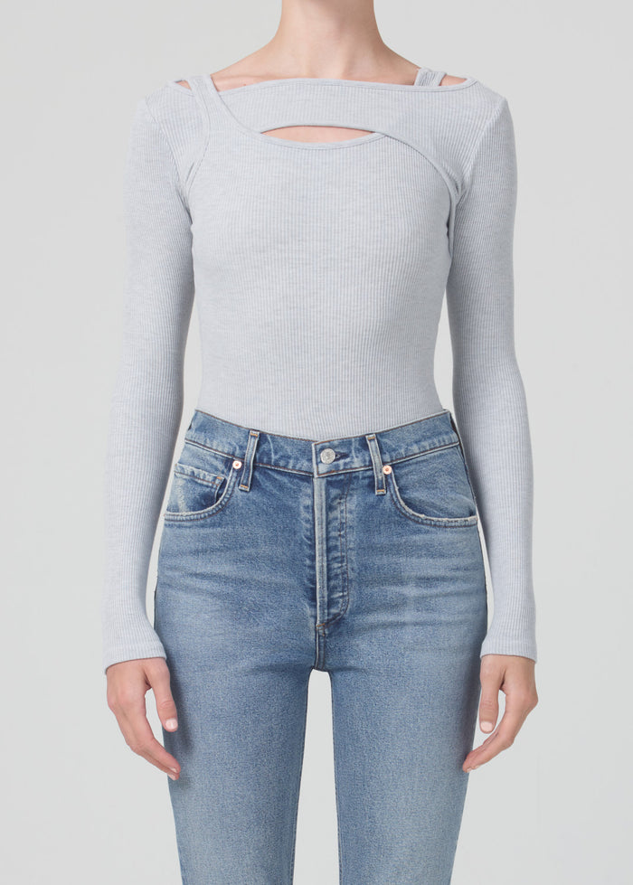 Dasha Body Suit in Heather