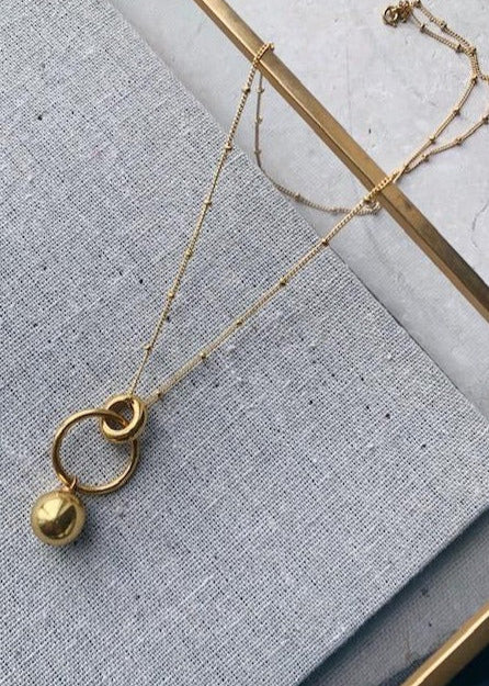 Layla Solid Ball Necklace