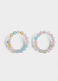 Agate Candy Statement Hoops