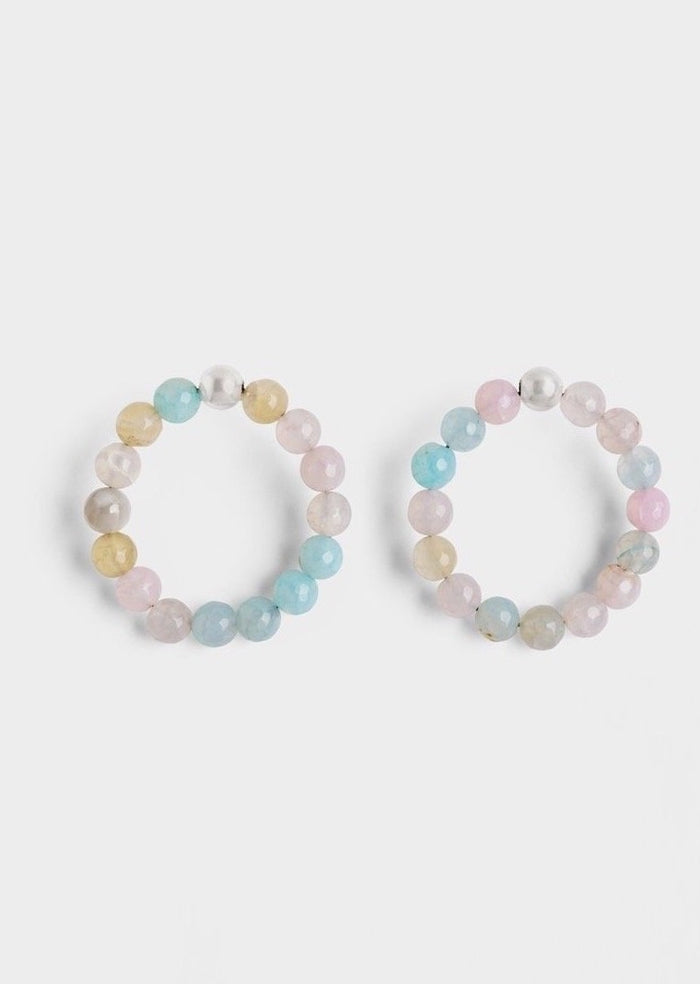 Agate Candy Statement Hoops