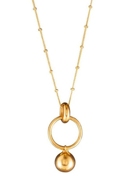 Layla Solid Ball Necklace