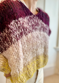 Alpaca Ombre V-neck Pullover