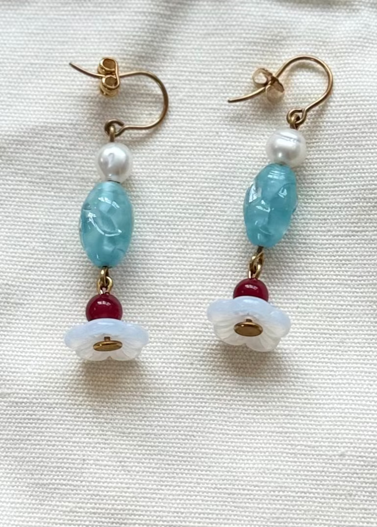 Flower Drop Earrings