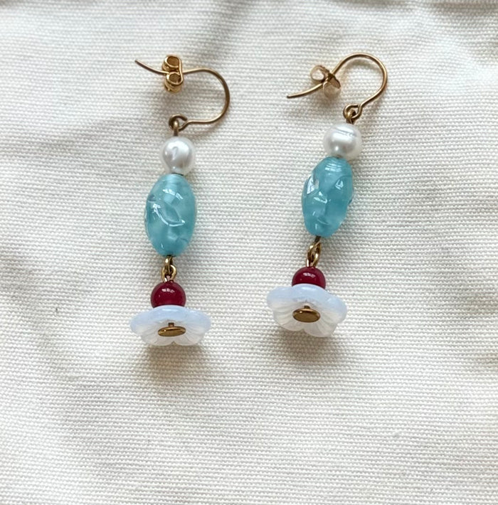 Flower Drop Earrings