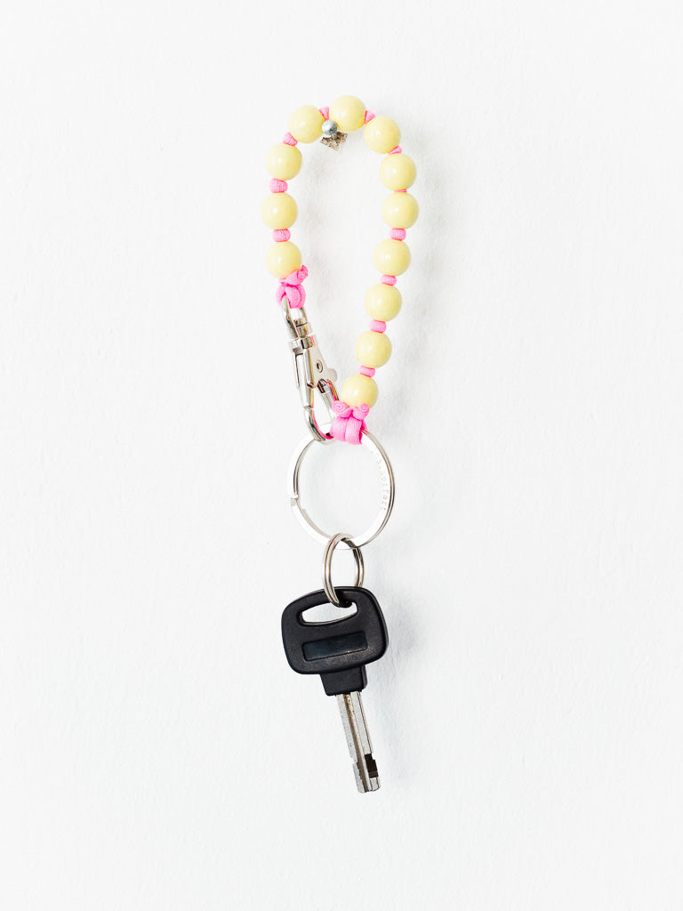 Ina Seifart Keyring in Yellow and Rose Pink