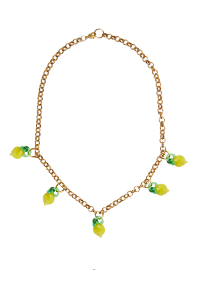 Lemon Chunky Chain Necklace