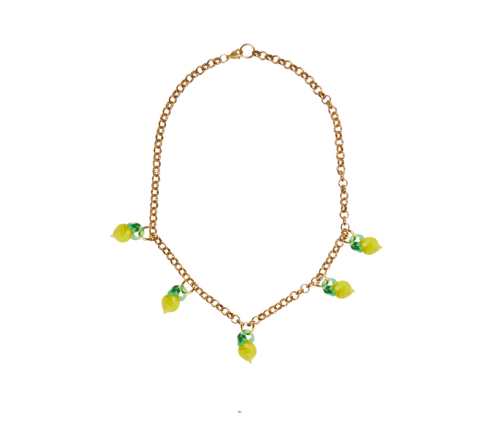Lemon Chunky Chain Necklace