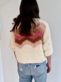 Fluffy Ecru Sweater