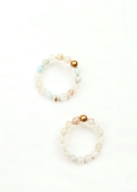 Agate Candy Statement Hoops